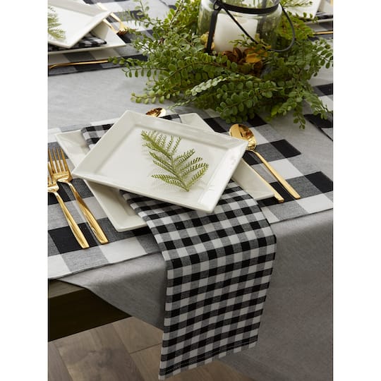DII® Black & White Gingham Napkin, 4ct.